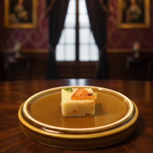 Orange Badam Crush Barfi