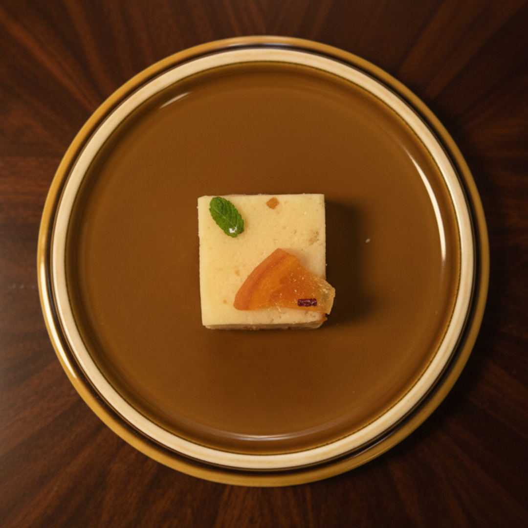 Orange Badam Crush Barfi